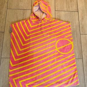LEUS Pink&Yellow Small Kids Pancho